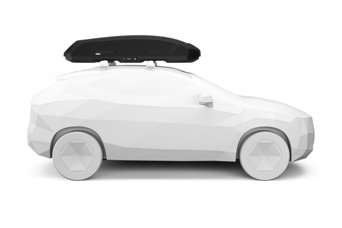 Thule Force 3 XL roof box shown on an example car