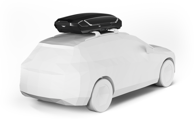 Thule Motion 3 Large Roof Box - Fitted to a Car