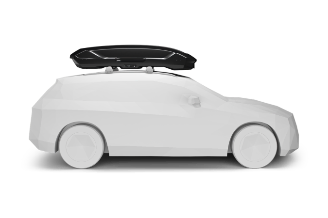 Thule Motion 3 XXL Roof Box fitted to an example car