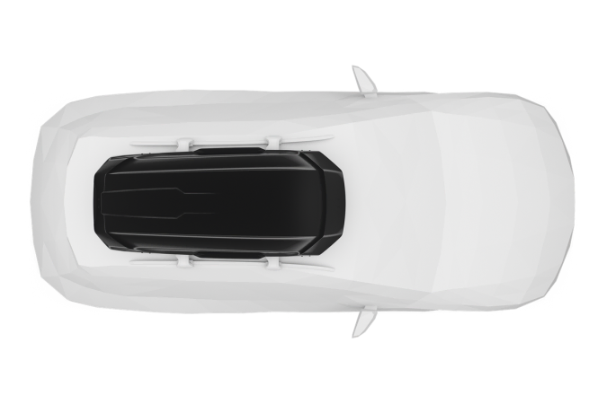 Thule Motion 3 L Large Box - Fitted on top of a car