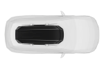 Thule Motion 3 XL Low Roof Box shown on an example car - Top View