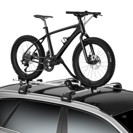 Thule Proride Fatbike Adapter in use on a car