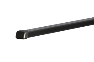 Thule SquareBar Evo durable galvanised steel bars with a black polymer protective coating