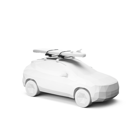 Thule SUP Taxi padded secure roof top transport for SUPs