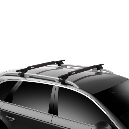 Thule Surf Roof Rack Pads Narrow fitted to Squarebar Roof Rack