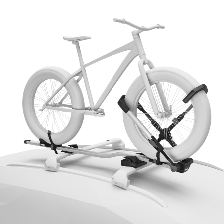 Thule Upride Fatbike Adapter shown with an example bike mounted