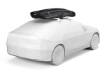 Thule Vector Alpine Roof Box shown on a car