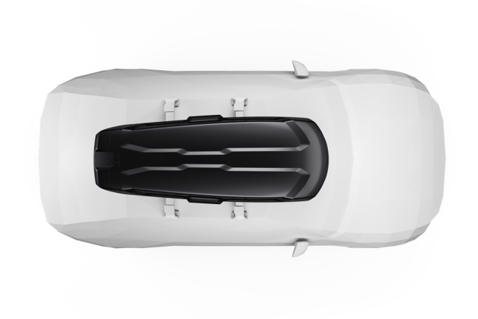 Thule Vector Large Roof Box - Top Down View