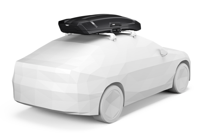 Thule Vector Medium Roof Box on an example car