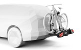 Thule VeloSpace XT 2 loaded with 1 bike on the back of a car