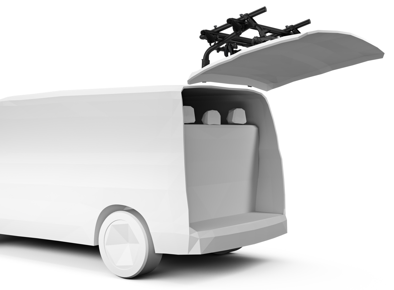 Thule Wanderway Bike Rack with Tailgate Open