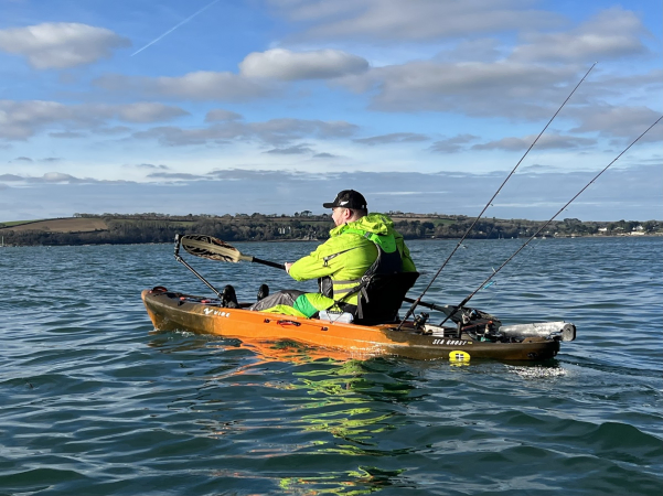 Rigged Fishing Kayak - Vibe Seaghost 110