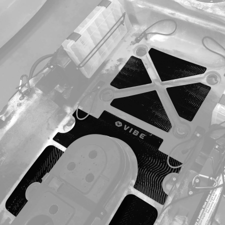 Vibe Deck Pad Kit fitted to a Sea Ghost kayak
