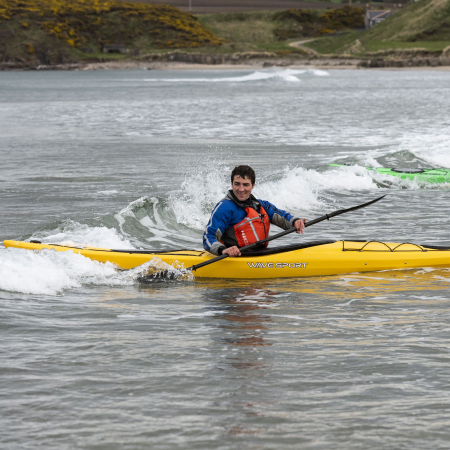 Surfing the Wavesport Hydra 145 kayak