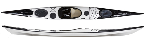 Norse Bylgja Sea Kayak in Black/White