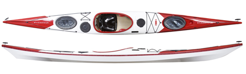 Norse Bylgja Sea Kayak in Red/White