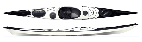 Norse Idun Sea Kayak in Black/White