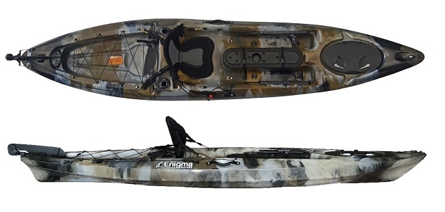 Enigma Kayaks Fishing Pro 12 in the Camo Colour - Fishing Kayak