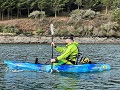 Paddling on the Feelfree Moken 10 V2 kayak in Cornwall