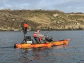 Trolling for sea bass on the Feelfree Moken 12.5 PDL kayak in Cornwall
