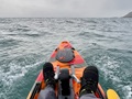 Feelfree Moken 12.5 PDL kayak in the sea off the south coast of Cornwall
