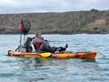 Trolling lures on the Feelfree Moken 12.5 PDL kayak in Cornwall