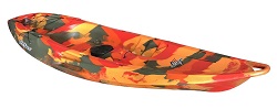 Feelfree Nomad Sport with Wheel Sit On Top Kayak in Fire Camo Colour