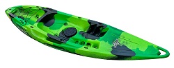 Feelfree Nomad Sport with Wheel Sit On Top Kayak in Green Flash Colour