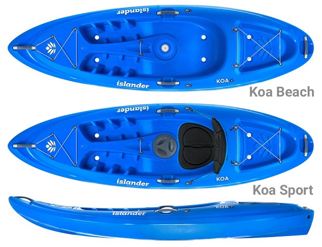 Islander Koa Beach and Sport Kayak in Reef Colour