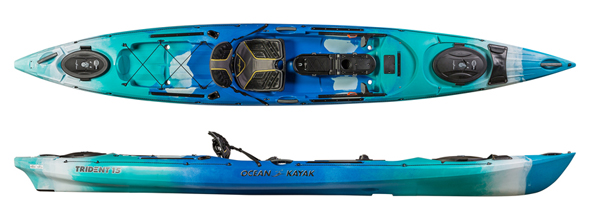 Ocean Kayak Trident 15 Angler in Seaglass