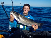 Cornwall Canoes staff Liam paddling the RTM Rytmo Angler in Grey Storm