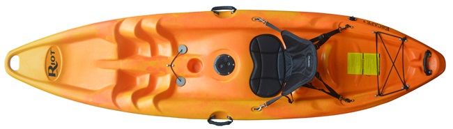 Riot Kayaks Escape 9 in Yellow/Orange Colour