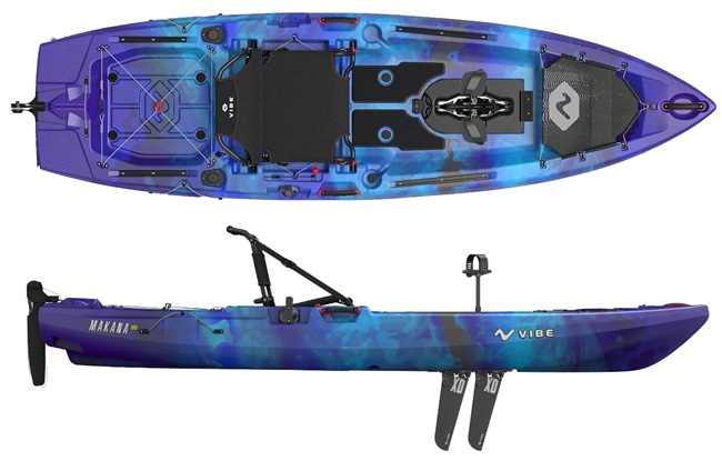 Vibe Makana 100 with X-Drive Pedal Fishing Kayak UK