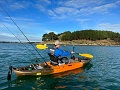 Vibe Seaghost 110 in the falmouth estuary cornwall kayak fishing
