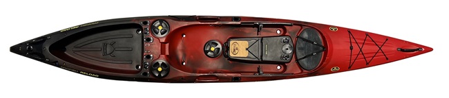 Viking Profish Reload Fishing Kayak in Lava Red/Black Colour