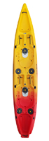 Viking Tempo 2 Double Fishing Kayak in Red/Yellow