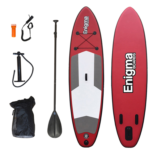 Enigma 10ft Red Inflatable Stand Up Paddle Board Package Deal