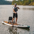 Vibe Cubera 125 Lite SUP being paddled on flat water