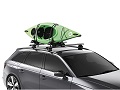 Thule Hull A Port XTR with one kayak on a car roof