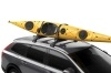 Thule Hull A Port Aero with a kayak mounted on a roof rack