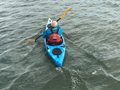 Riot Enduro 13 paddling in Plymouth Sound