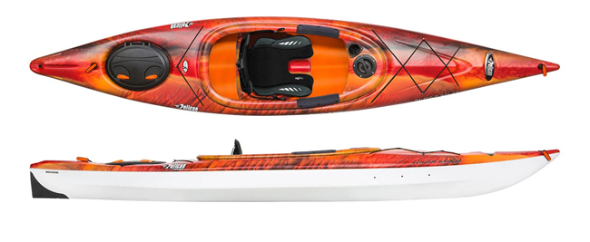 Pelican Sprint 120XR Touring Kayak in Lava/white