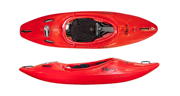 Riot Thunder 76 in red colour - River Running Kayak