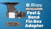Video of the Bixpy Peel and Bond Fin Box Adaptor